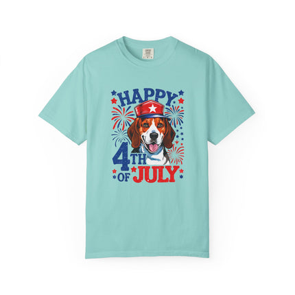 Beagle Fireworks 4th of July Tee