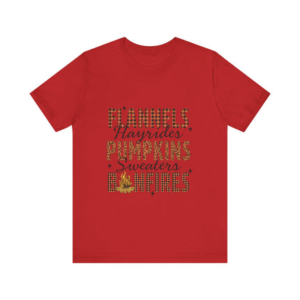 Fall Checklist Bonfire Tee