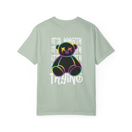 Worth Trying Neon Teddy Tee