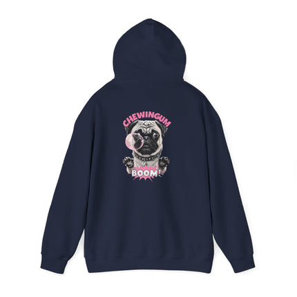Pug Chewing Gum Boom Hoodie