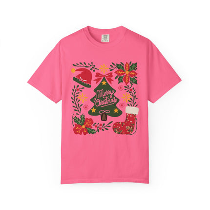 Floral Christmas Charm Tee