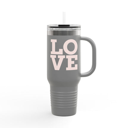 Minimalist LOVE Insulated Travel Mug – 40oz