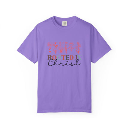Rooted in Christ Floral Tee