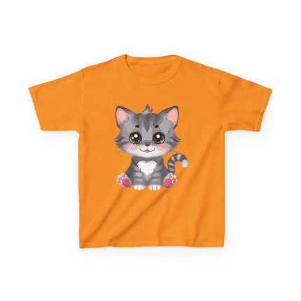 Cute Gray Kitten Kids T-Shirt