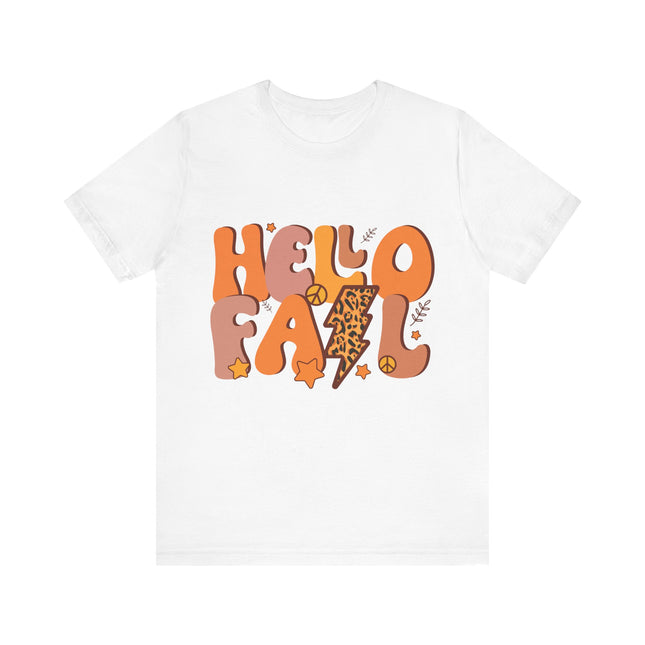 Hello Fall Leopard Bolt Tee