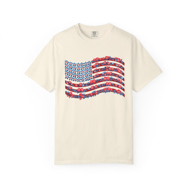 Floral Flag Waves Tee