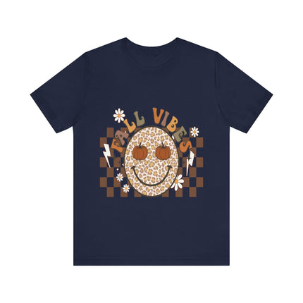 Leopard Smiley Fall Vibes Tee