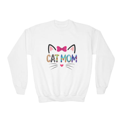 Cat Mom Youth Sweatshirt