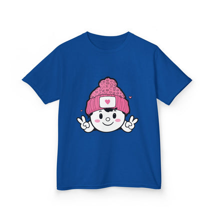 Peace & Hearts Beanie Kids T-Shirt