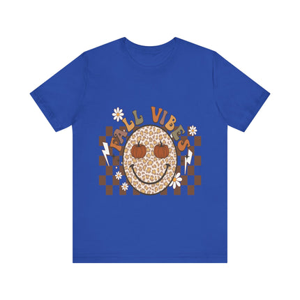 Leopard Smiley Fall Vibes Tee