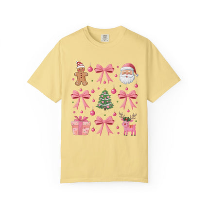 Pink Christmas Icons Tee