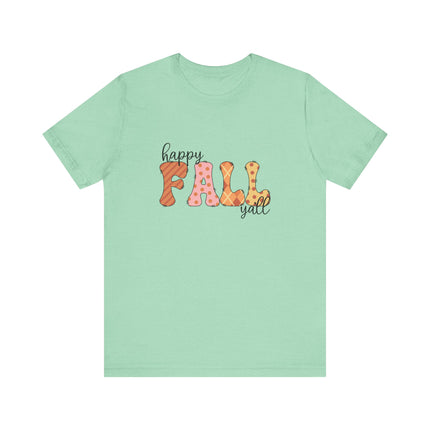 Happy Fall Y’all Patchwork Tee
