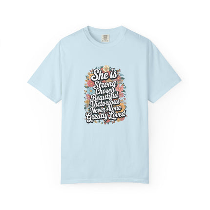 She Is Strong Floral Mama Tee