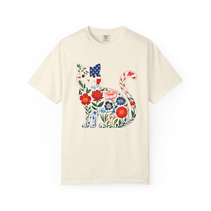 Floral Americana Cat Tee