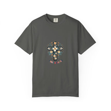 Floral Cross Jesus Tee