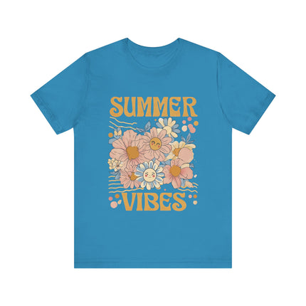 Smiley Floral Summer Vibes Tee