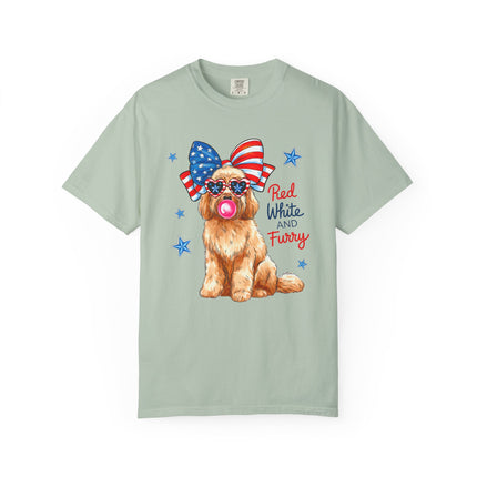 Red, White & Furry Tee