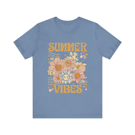 Smiley Floral Summer Vibes Tee