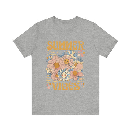Smiley Floral Summer Vibes Tee
