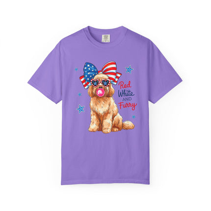 Red, White & Furry Tee