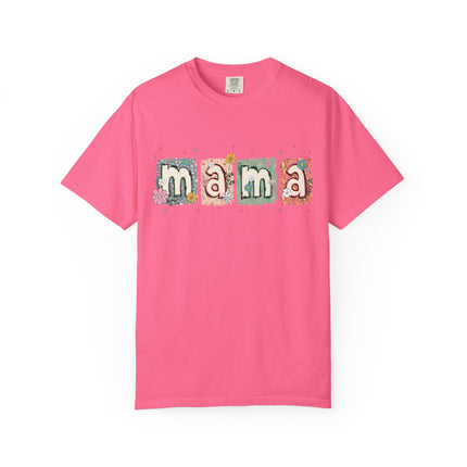 Floral Block Mama Tee