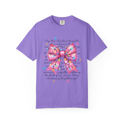 Pink Blessings Christmas Tee