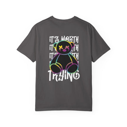 Worth Trying Neon Teddy Tee