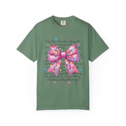 Pink Blessings Christmas Tee