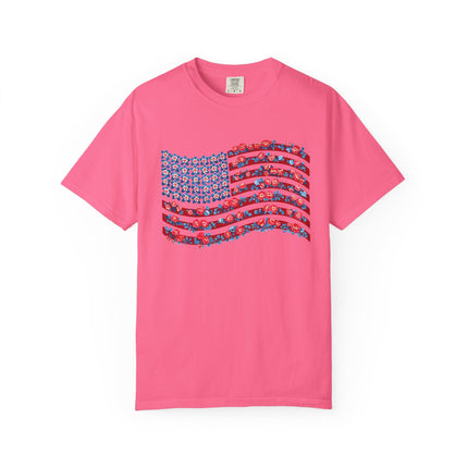 Floral Flag Waves Tee