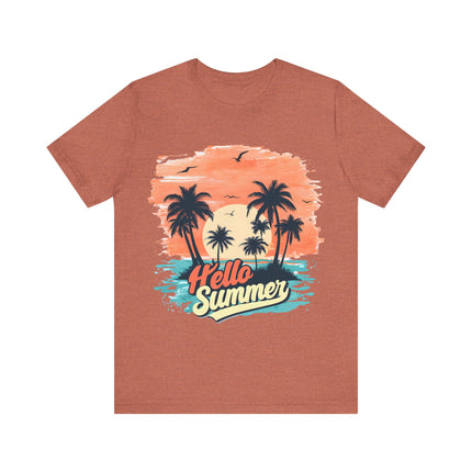 Hello Summer Sunset Tee