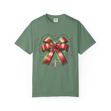 Faithful Christmas Bow Tee