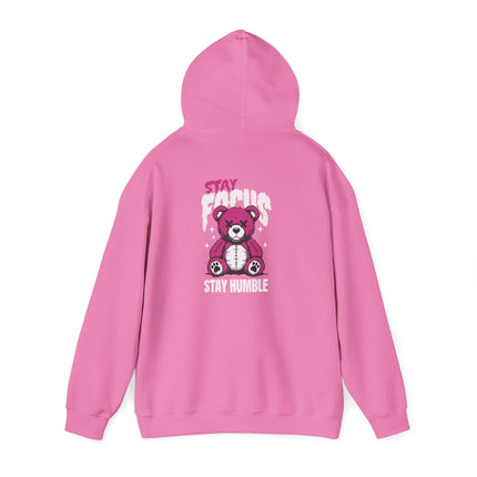 Stay Focus Stay Humble Bear Hoodie