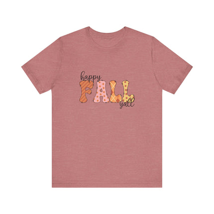 Happy Fall Y’all Patchwork Tee