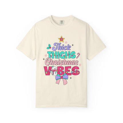 Thick Thighs Christmas Vibes Tee