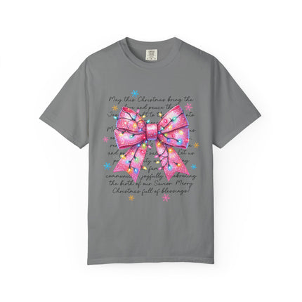 Pink Blessings Christmas Tee