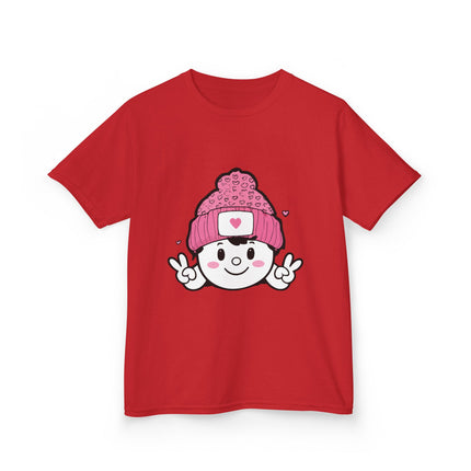 Peace & Hearts Beanie Kids T-Shirt