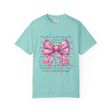 Pink Blessings Christmas Tee