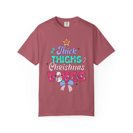 Thick Thighs Christmas Vibes Tee