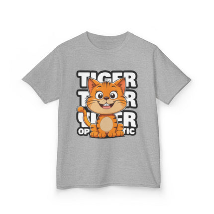 Tiger Optimistic Cat Kids T-Shirt