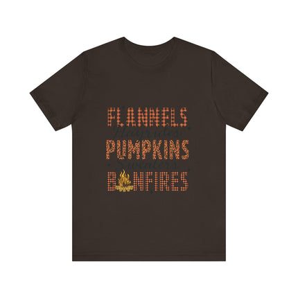 Fall Checklist Bonfire Tee