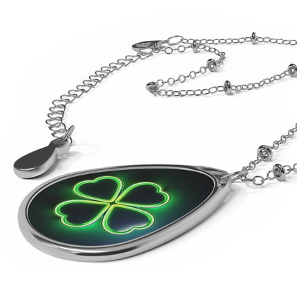 Lucky Glow Oval Necklace