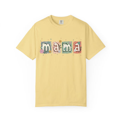Floral Block Mama Tee