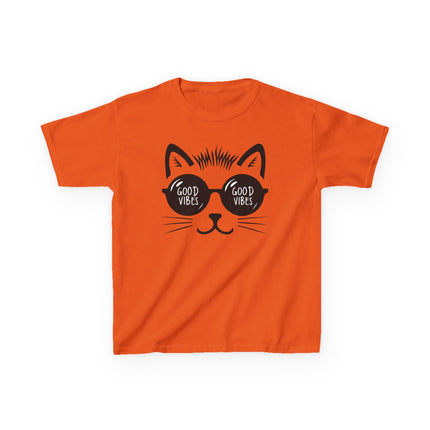 Cool Cat Good Vibes Kids T-Shirt