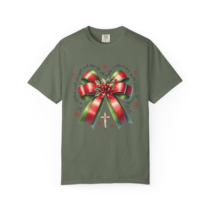 Faithful Christmas Bow Tee