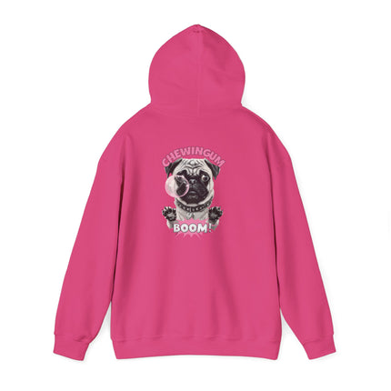 Pug Chewing Gum Boom Hoodie