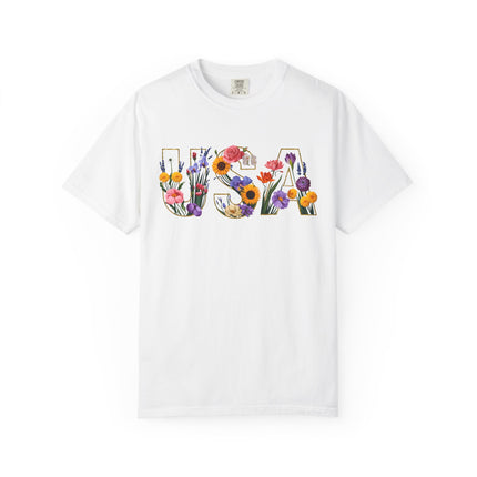 Floral Freedom USA Tee