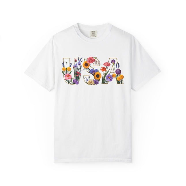 Floral Freedom USA Tee