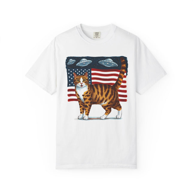 Cosmic Patriot Cat Tee