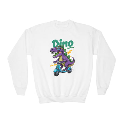 Dino Scooter Youth Sweatshirt