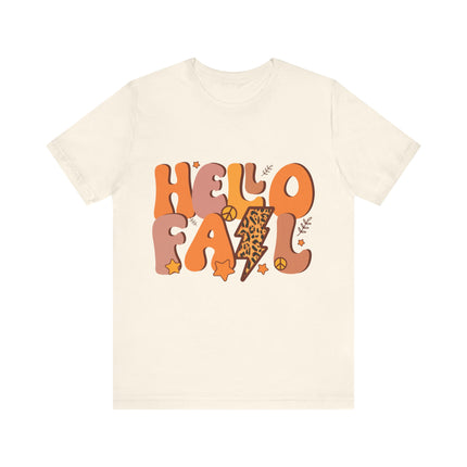 Hello Fall Leopard Bolt Tee